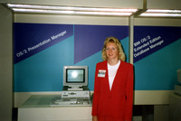 Yep, suits, every day, until we instigated Casual Friday's in the late 80's.  Check out the PS/2 system too.  NY PC Expo