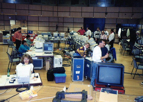 CeBIT, I think.  Preparing for announcements and demos at keynote